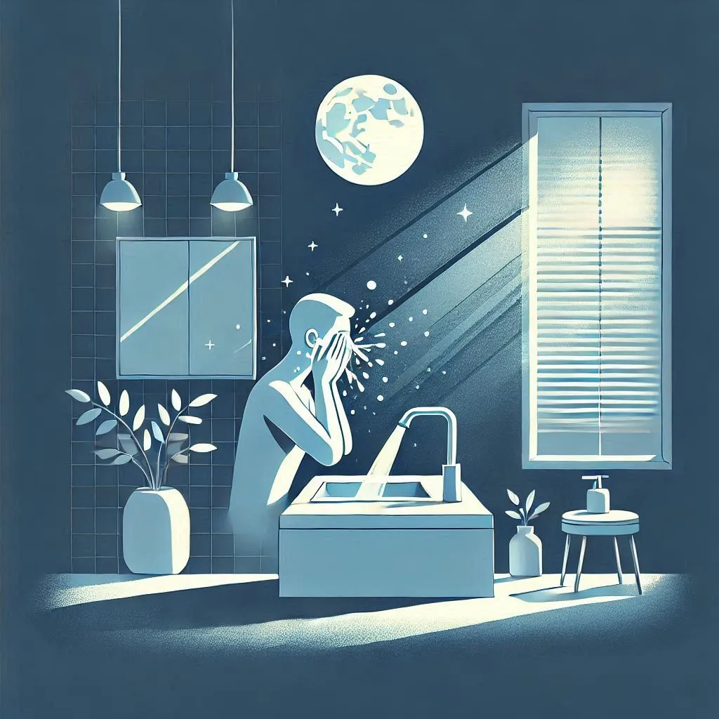 manfaat cuci muka dengan air dingin di malam hari