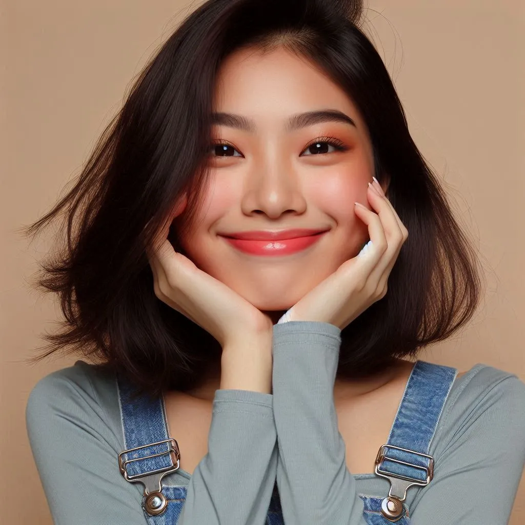 seperti ada yang bergerak di wajah