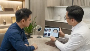 Konsultasi biaya hair transplant dan perencanaan graft rambut