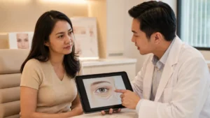 Konsultasi biaya operasi kantung mata dan evaluasi area bawah mata