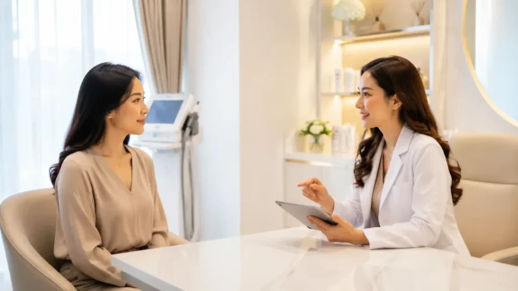 Konsultasi di klinik kecantikan Kelapa Gading Instaglam Clinic