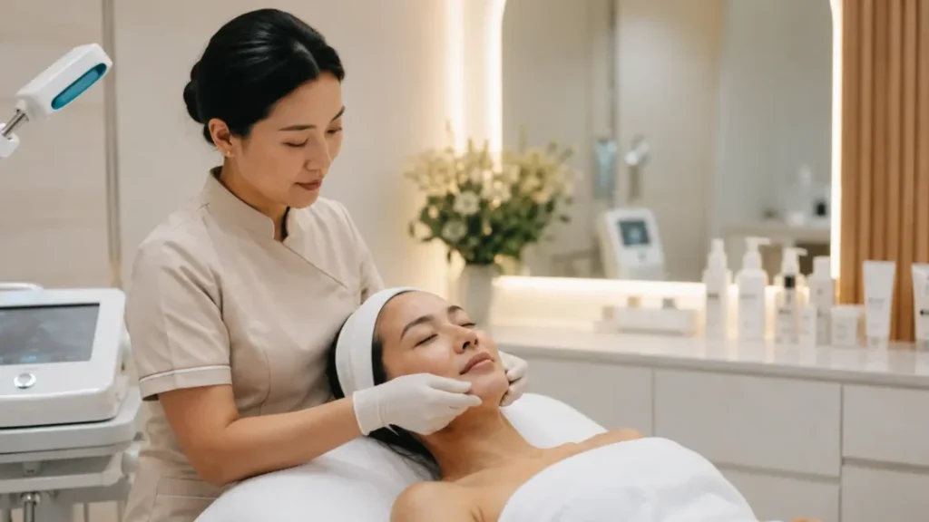 Perawatan facial di klinik kecantikan Kelapa Gading