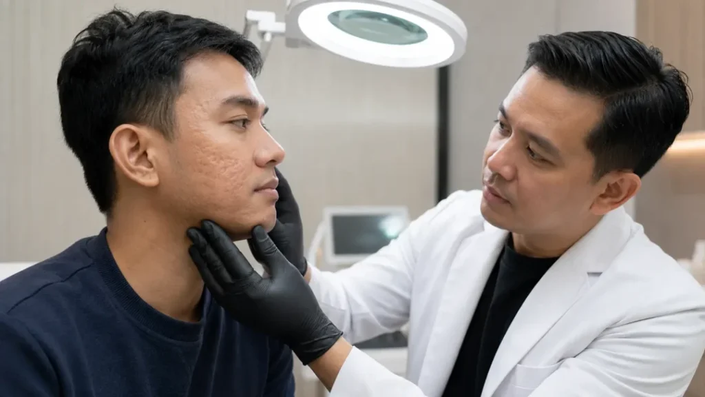 Konsultasi treatment subsisi terdekat untuk bekas jerawat cekung