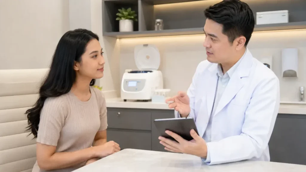 Konsultasi PRP platelet rich plasma untuk perawatan kulit dan rambut