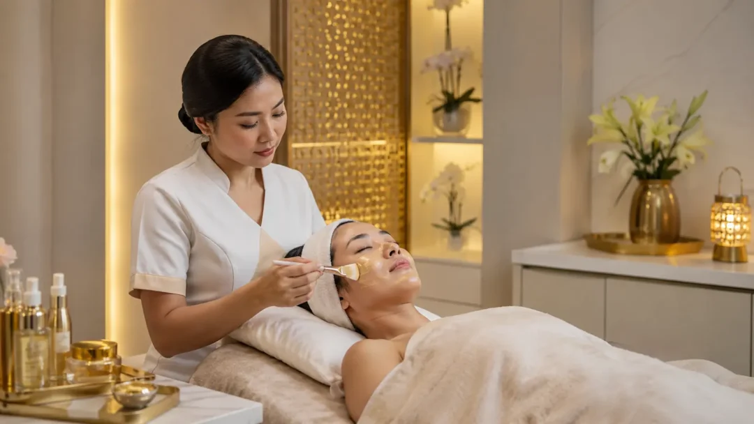 Perawatan facial gold untuk membantu merawat tampilan kulit