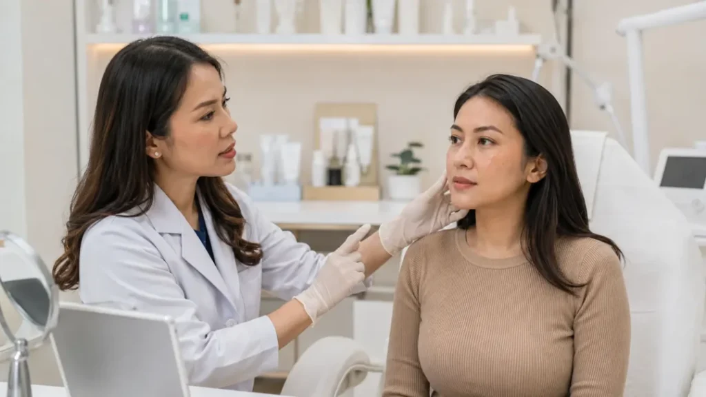 Konsultasi peeling retinol untuk eksfoliasi dan perawatan kulit
