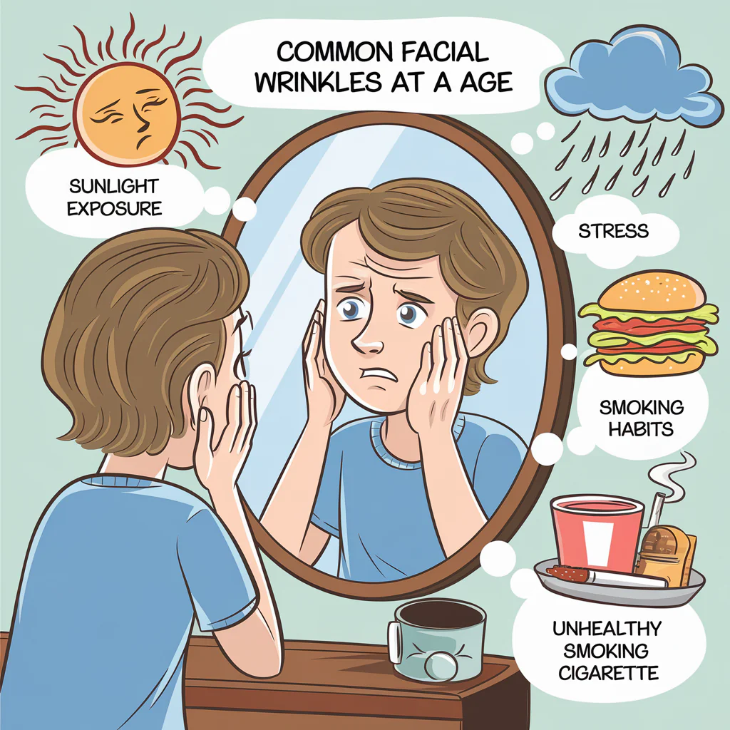 penyebab kulit wajah keriput di usia muda